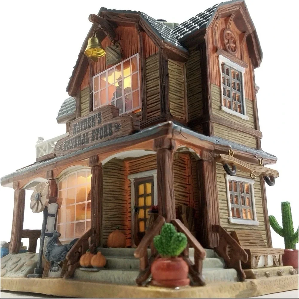 LEMAX RARE HAYDEN'S GENERAL STORE HARVEST FALL LIGHTED VILLAGE 2008-2012 Retired